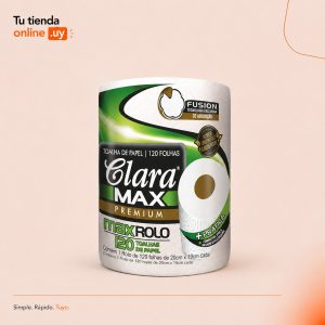 Papel de cocina Clara Max rollo 120 toallas