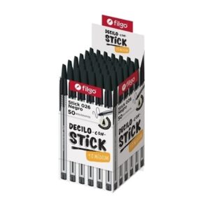 Boligrafo, lapicera Filgo color negro caja 50 uds