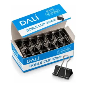 Doble Clip Dali 15 mm 12 unidades