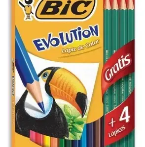Lapices de colores Bic 12 +4